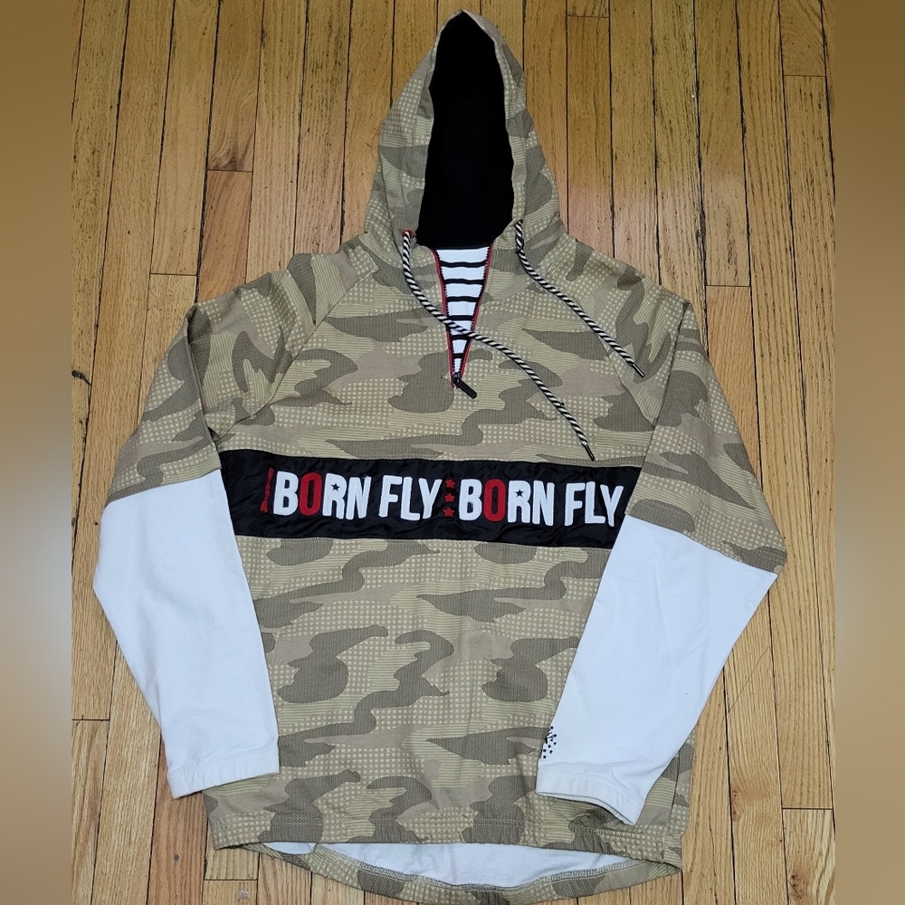 Born Fly X-Large Camo Hoodie